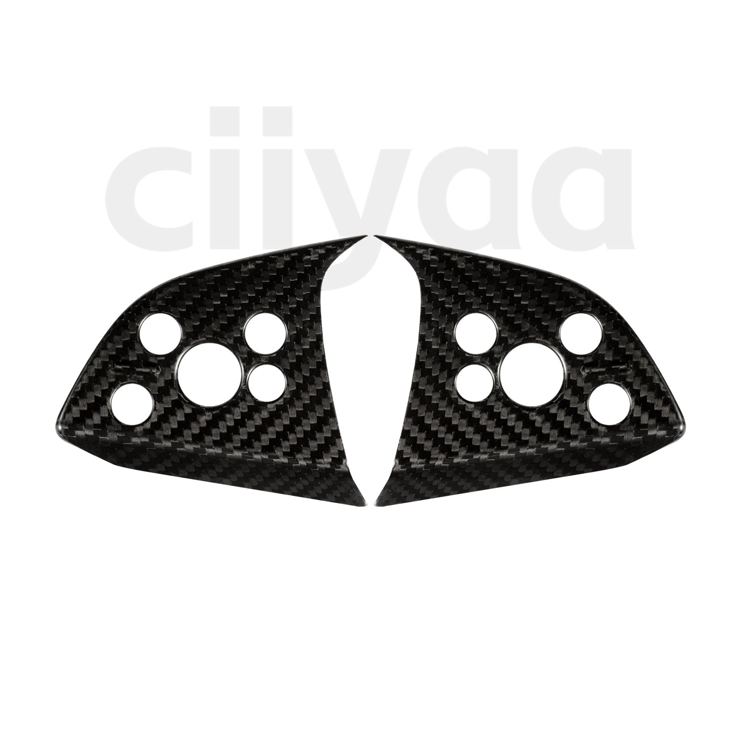 Carbon Fiber Steering Wheel Stickers for Tesla Model Y Juniper 2025