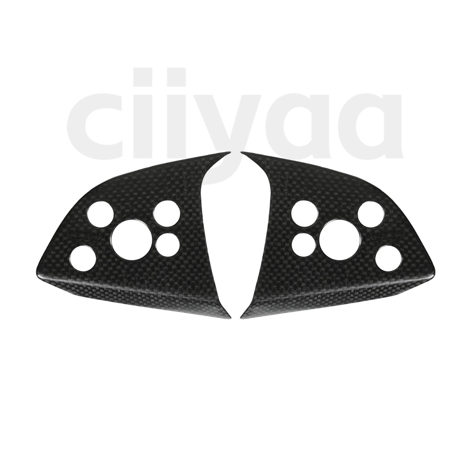 Carbon Fiber Steering Wheel Stickers for Tesla Model Y Juniper 2025