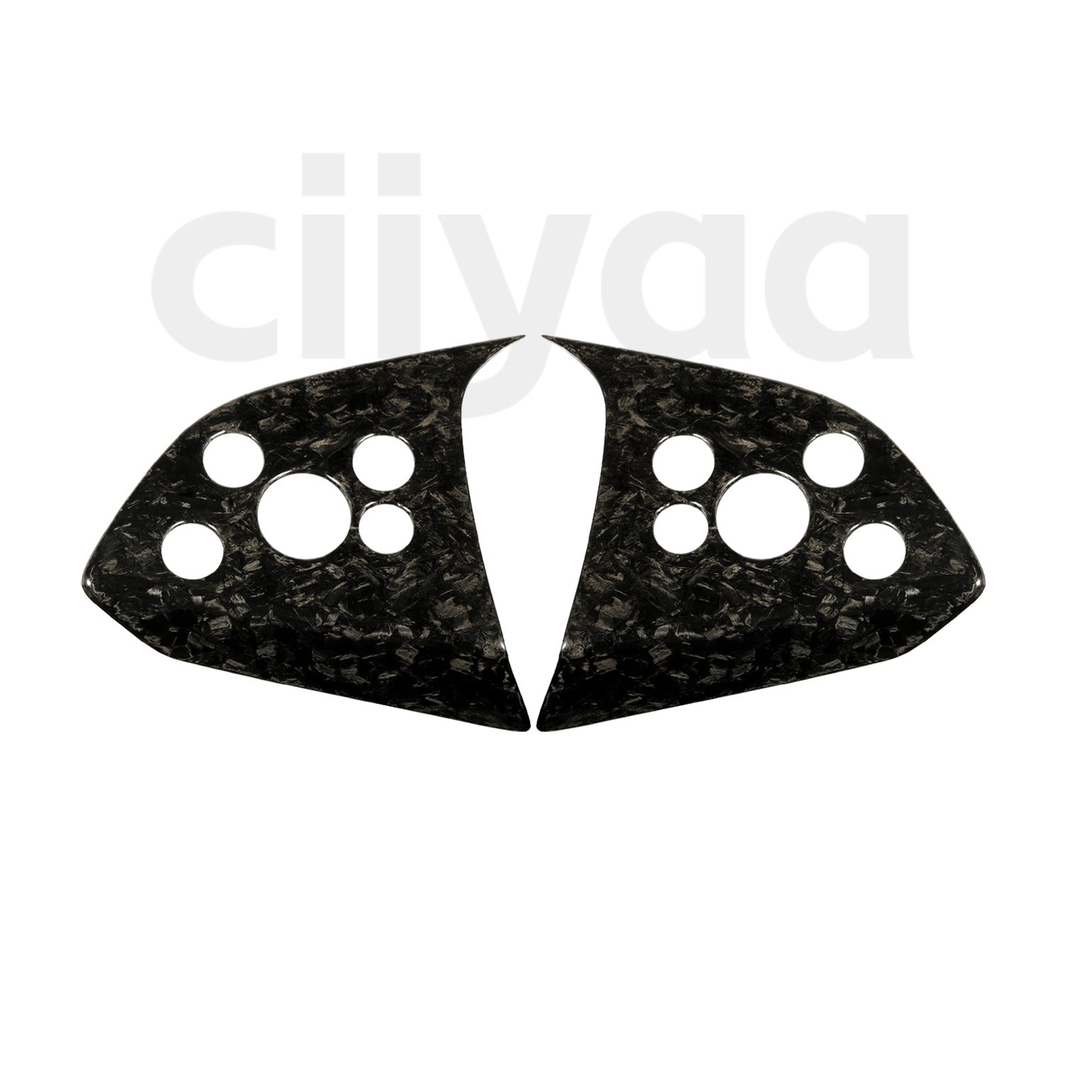 Carbon Fiber Steering Wheel Stickers for Tesla Model Y Juniper 2025