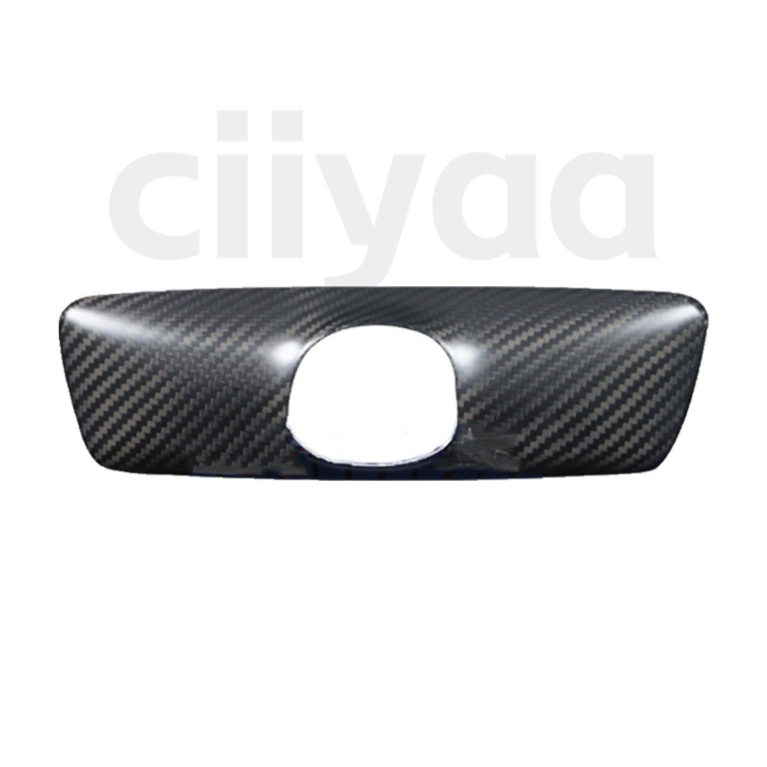 Carbon Fiber Interior Rearview Mirror Cover for Tesla Model Y Juniper 2025