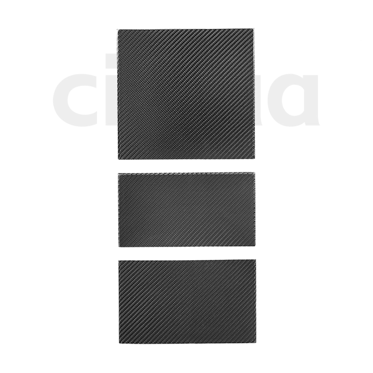 Carbon Fiber Center Console Sticker for Tesla Model Y Juniper 2025