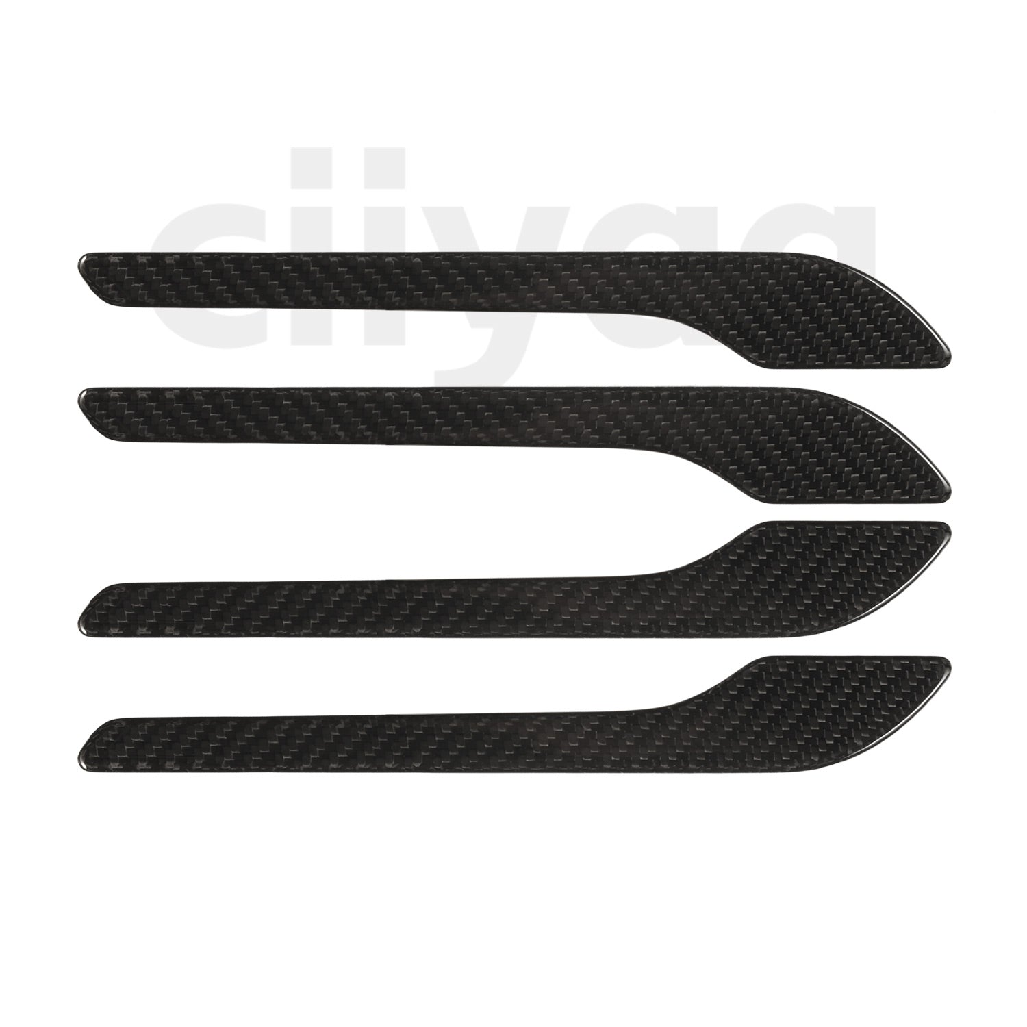 Carbon Fiber Outside Door Handle Sticker for Tesla Model Y Juniper 2025