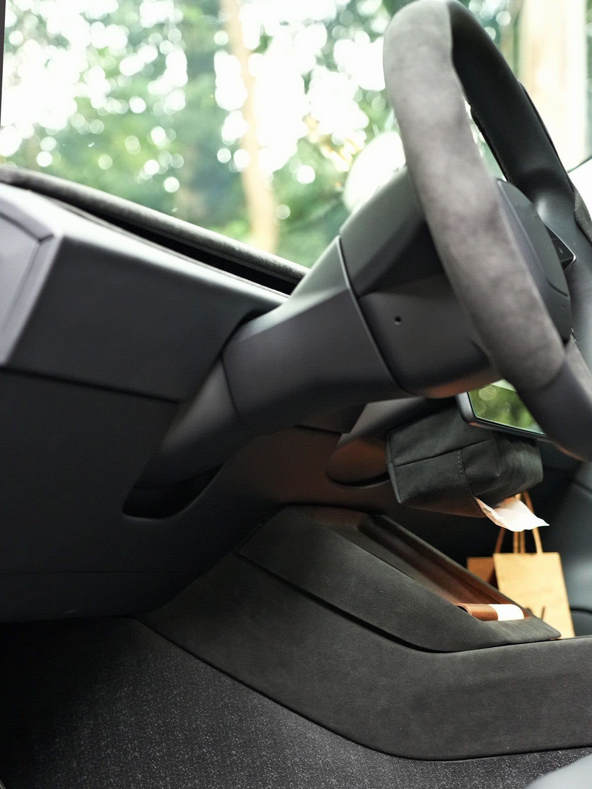 Alcantara Center Console Side Trim for Tesla Model 3 Highland 2025 2024