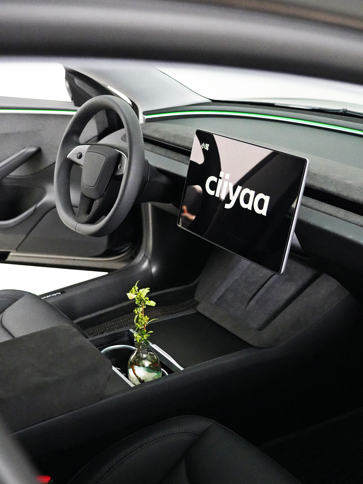 Alcantara Wireless Charging Panel Frame for Tesla Model 3 Highland 2025 2024