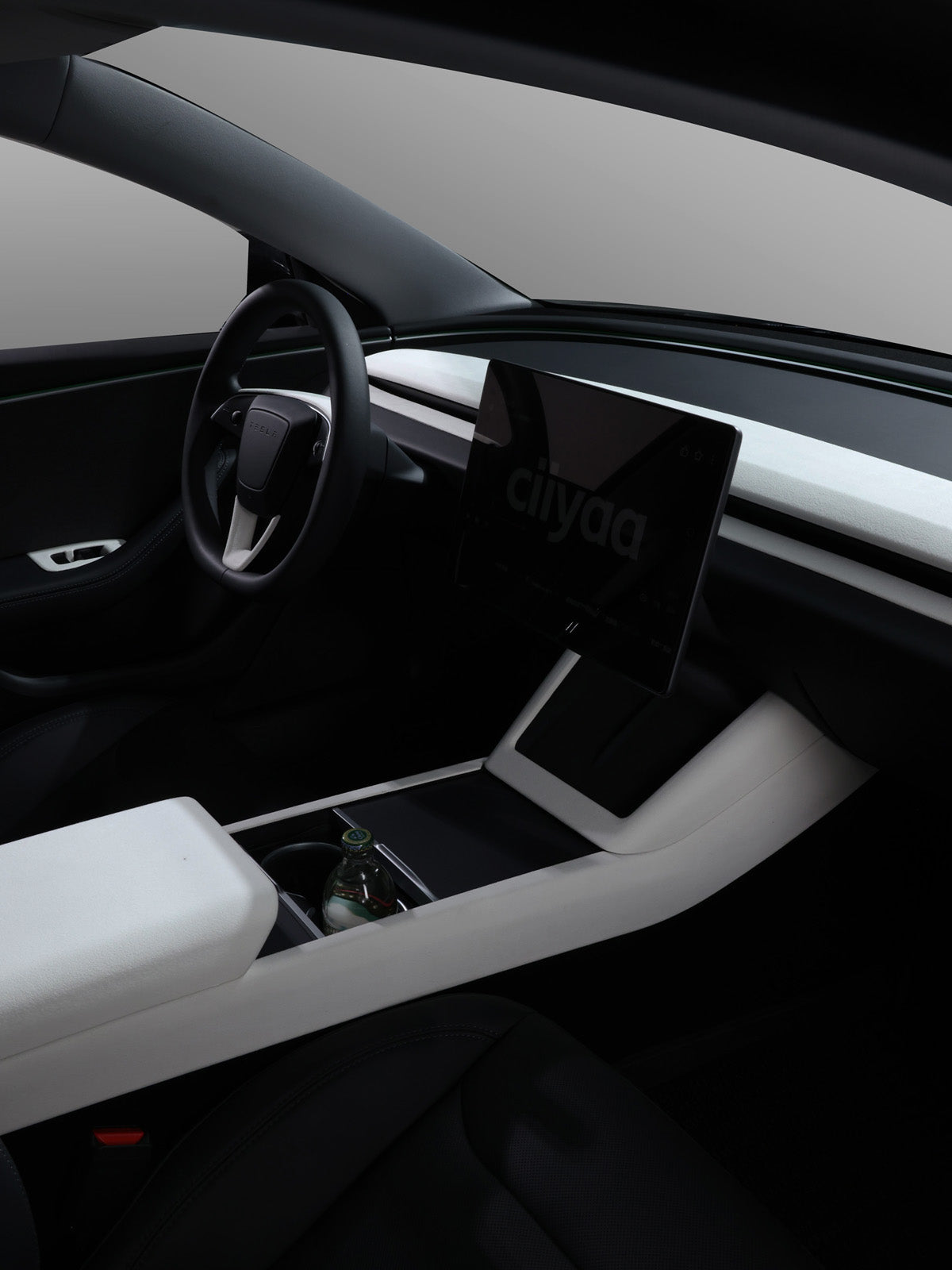 CiyaSuede Window Button Cover for Tesla Model 3 Highland 2025 2024