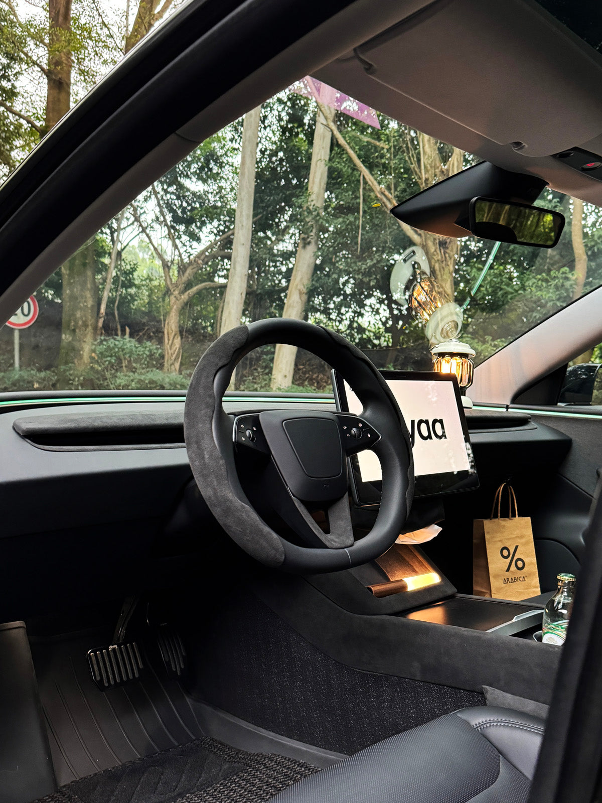 Alcantara Dashboard Vent Trim for Tesla Model Y Juniper 2025