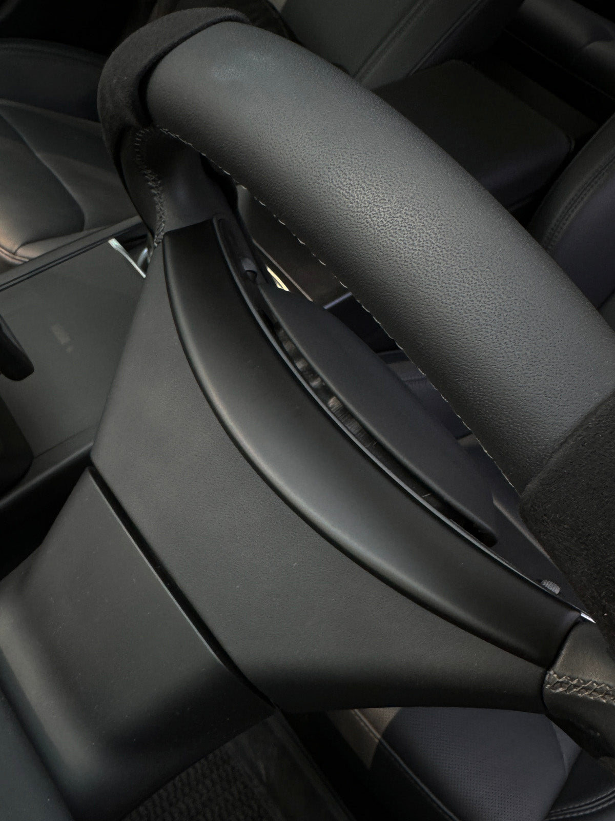 PureDeco Steering Wheel Upper Trim for Tesla Model 3 Highland 2025 2024