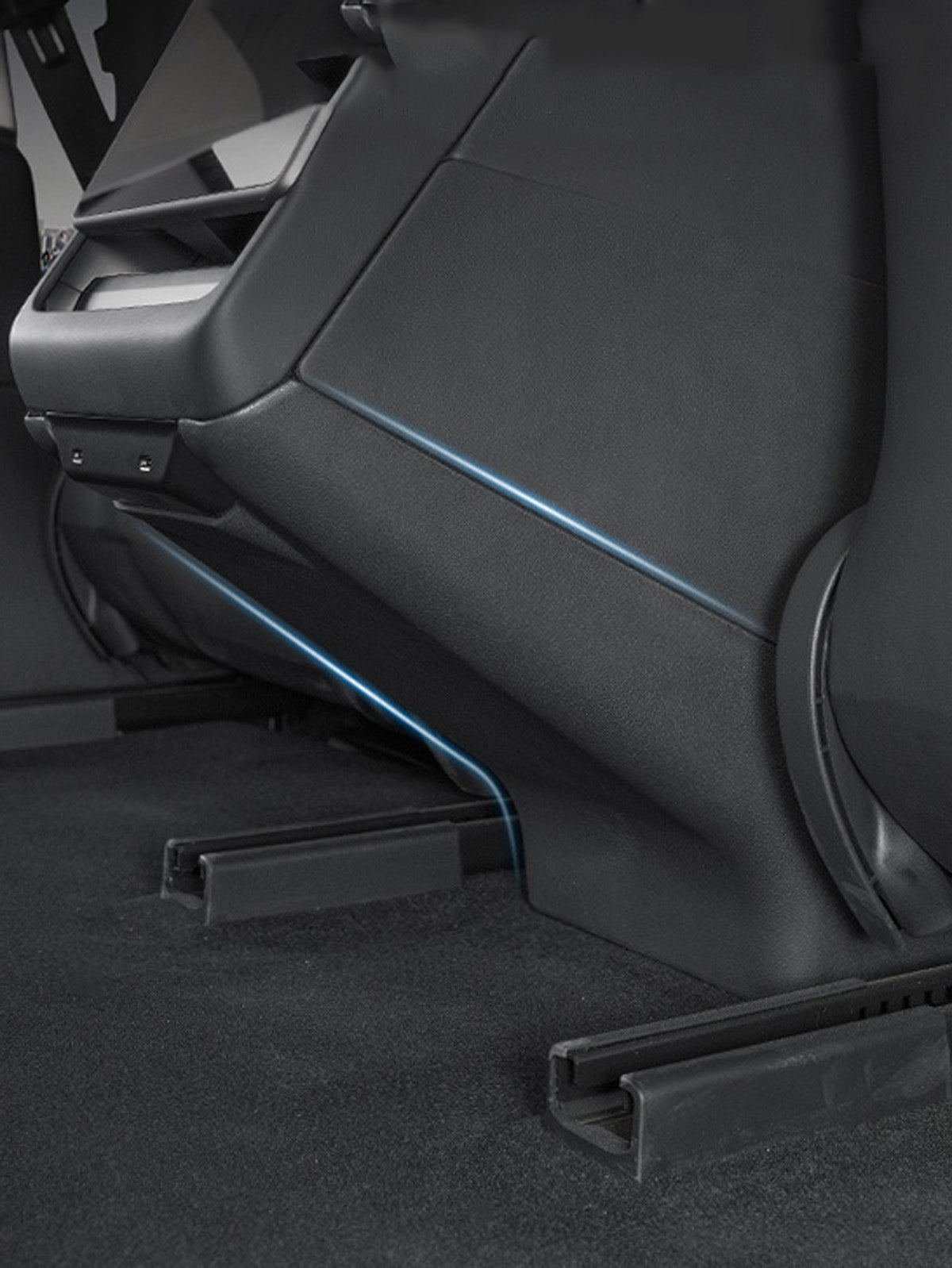 PureDeco Rear Center Console Anti-Kick Cover for Tesla Model 3 Highland 2025 2024