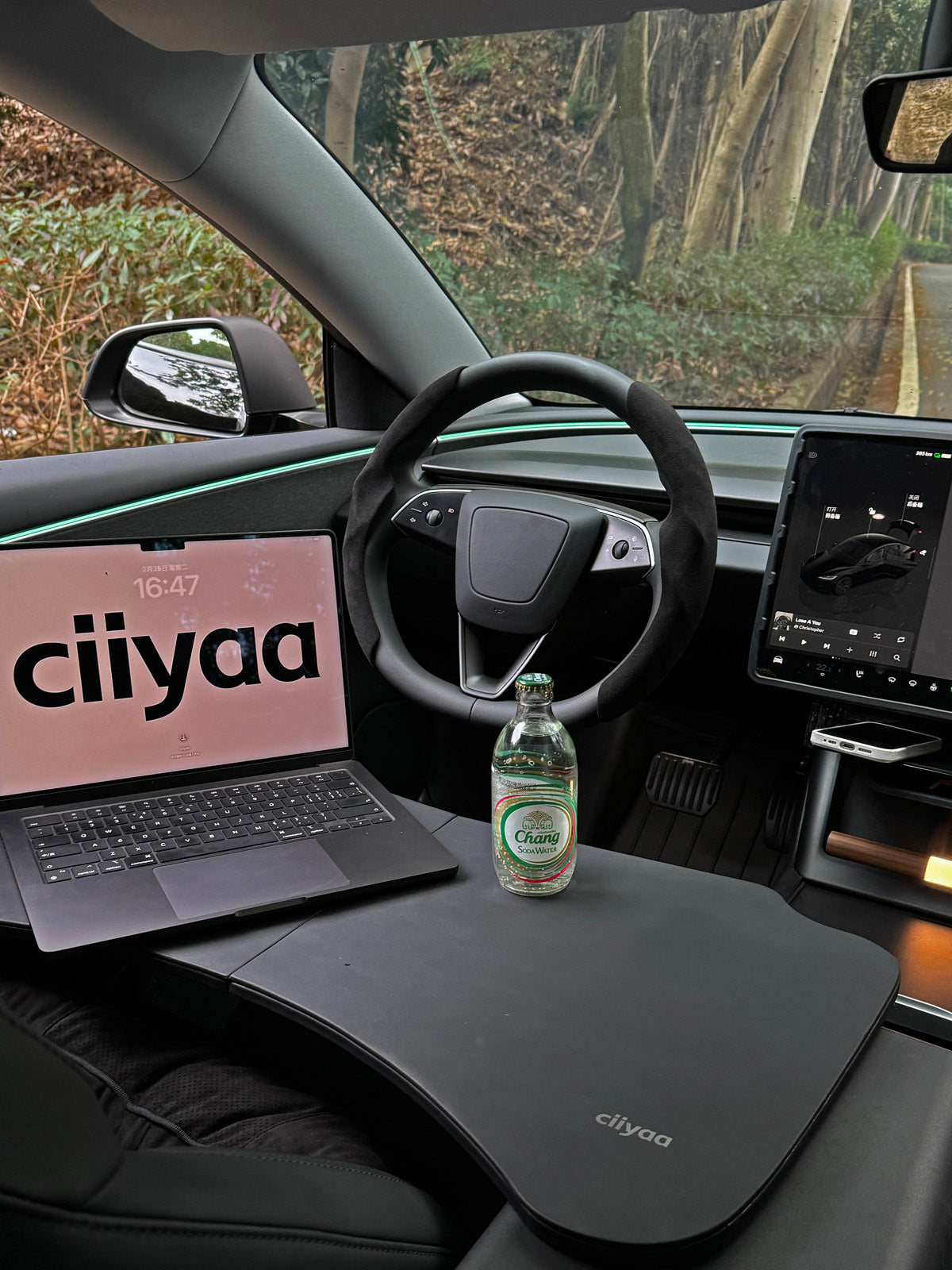 PureDeco Rear Air Outlet Cover Sticker for Tesla Model Y Juniper 2025